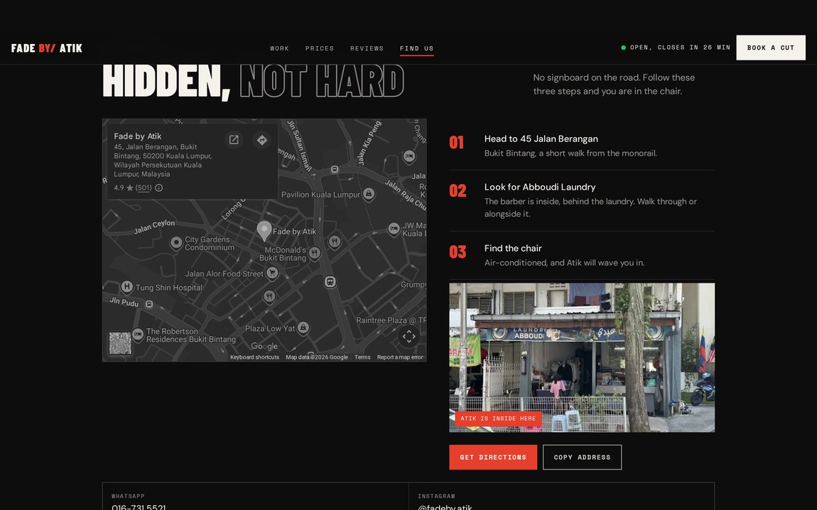 Find us guide