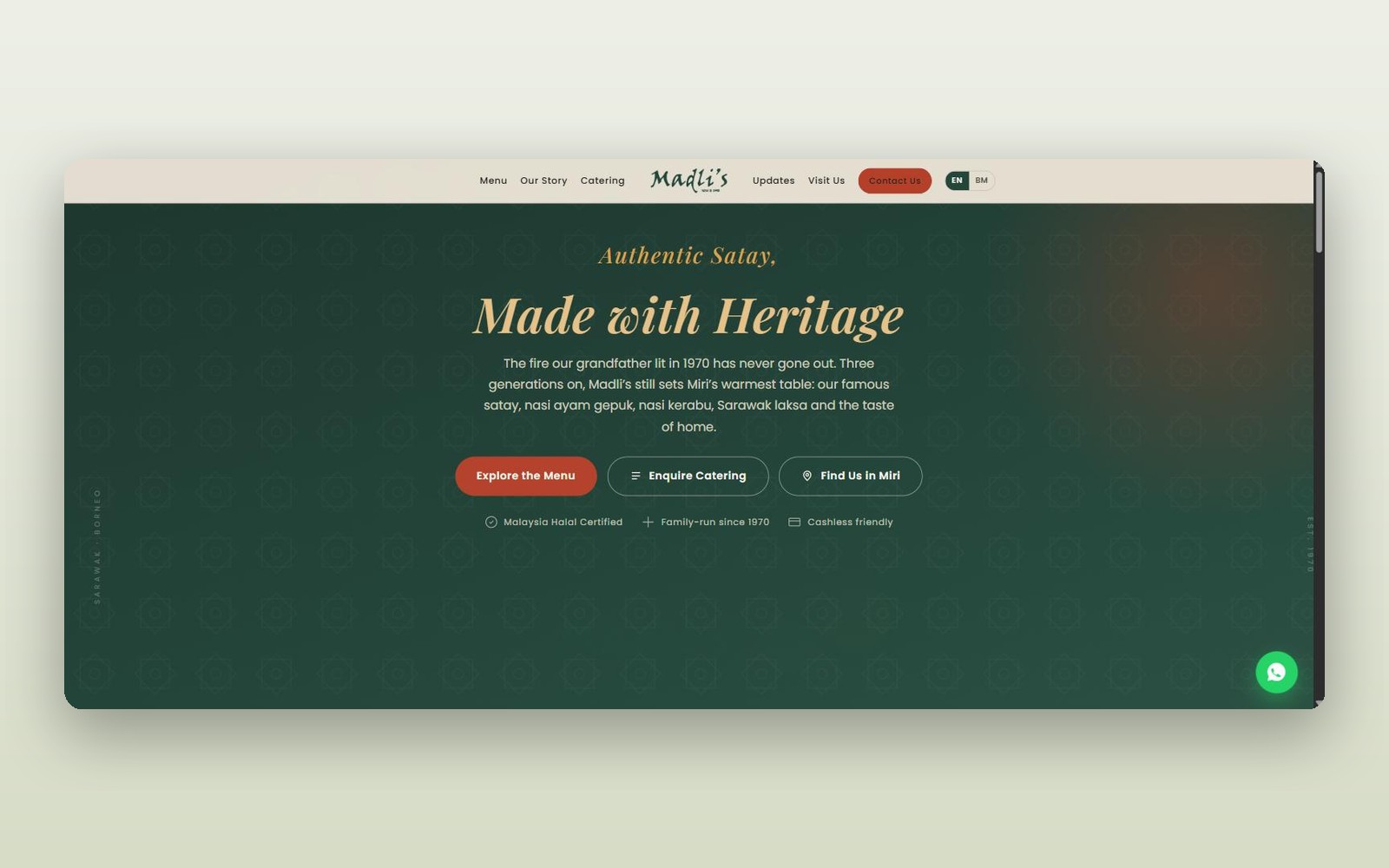 Restaurant website