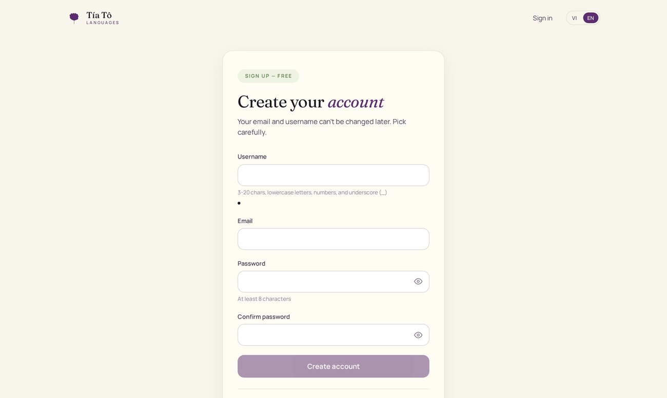 Sign up